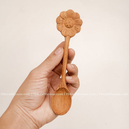 Wooden Spoon Flower Handle
