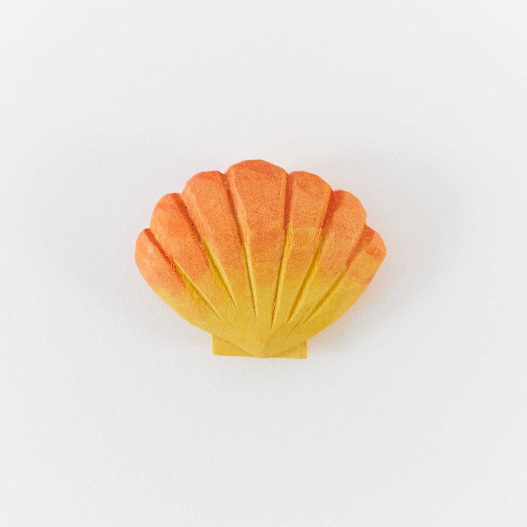 Wooden Scallop Shell