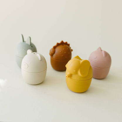 Animal Mold Free Silicone Bath Toy Set 