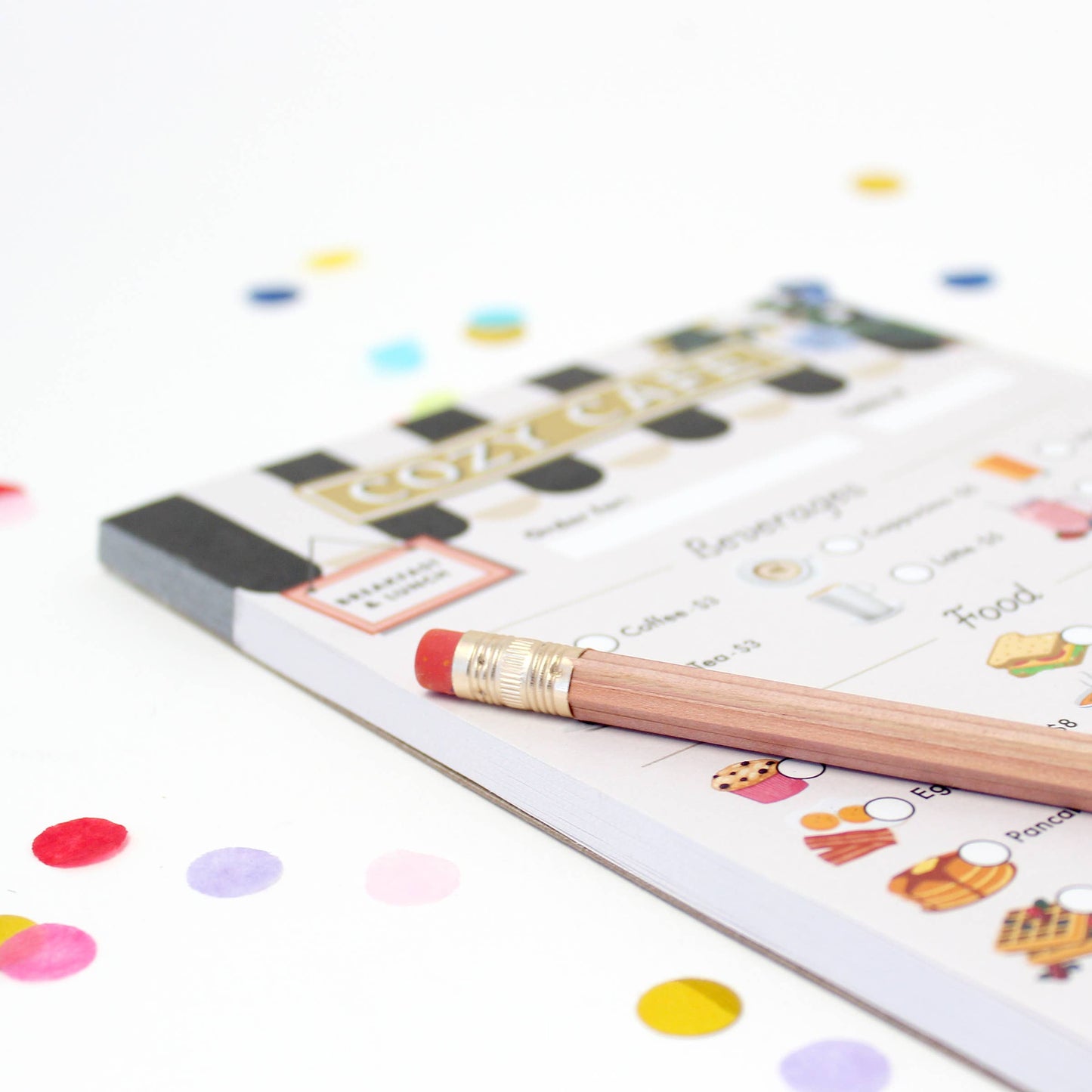 Pretend Play Notepad - Cozy Cafe