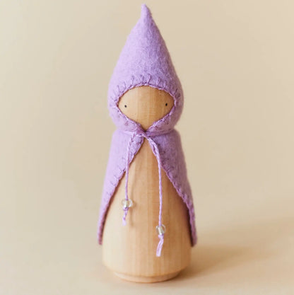 Pastel Rainbow Wooden Gnome