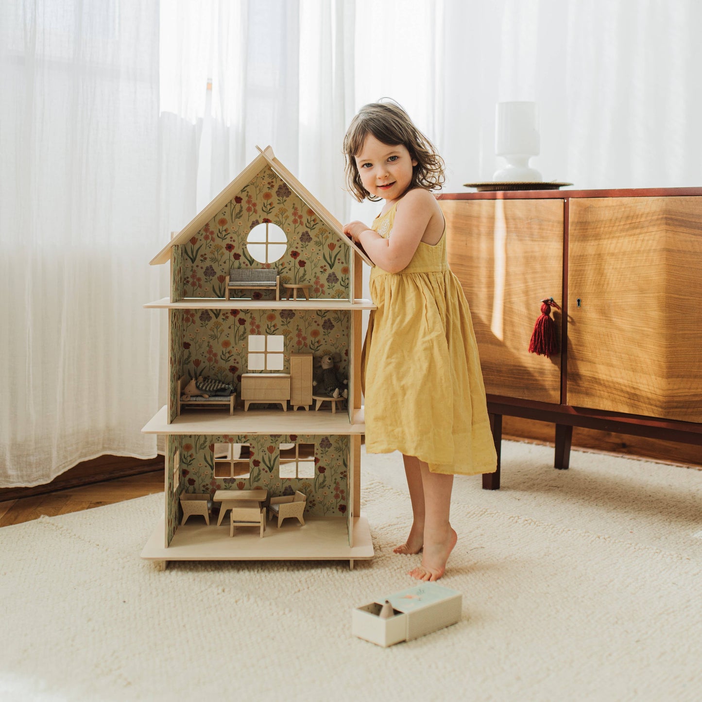 Modular Wooden Dollhouse / Modern dollhouse