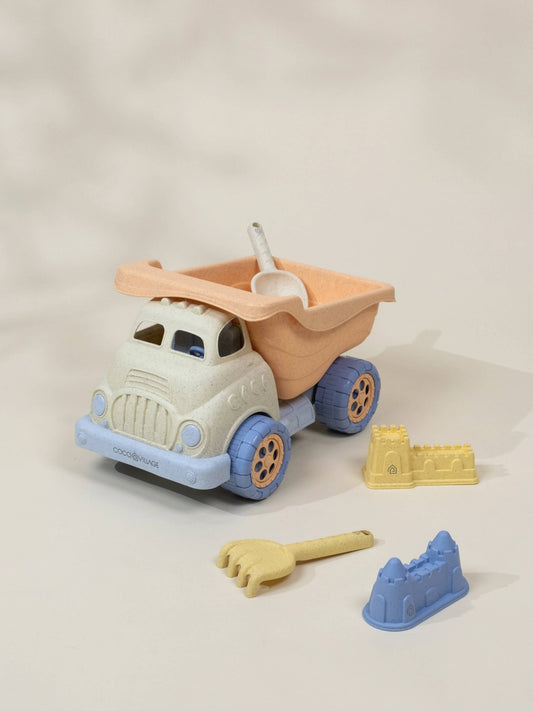 Wheat Straw Sand Toy Set Dump Truck & Accessories