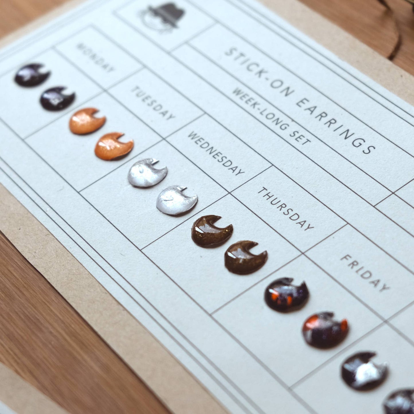 Club Cat Stick-On Earring Set