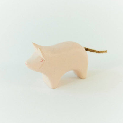 Wooden Painted Pig
