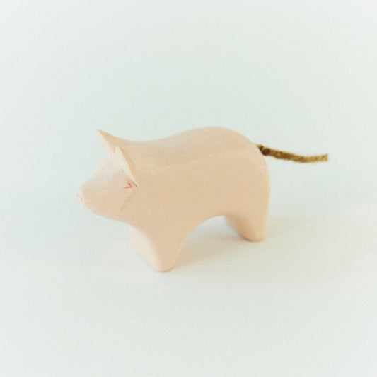Wooden Painted Pig