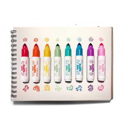 Jumbo Jots Dual Tip Unicorn Markers - Set of 8