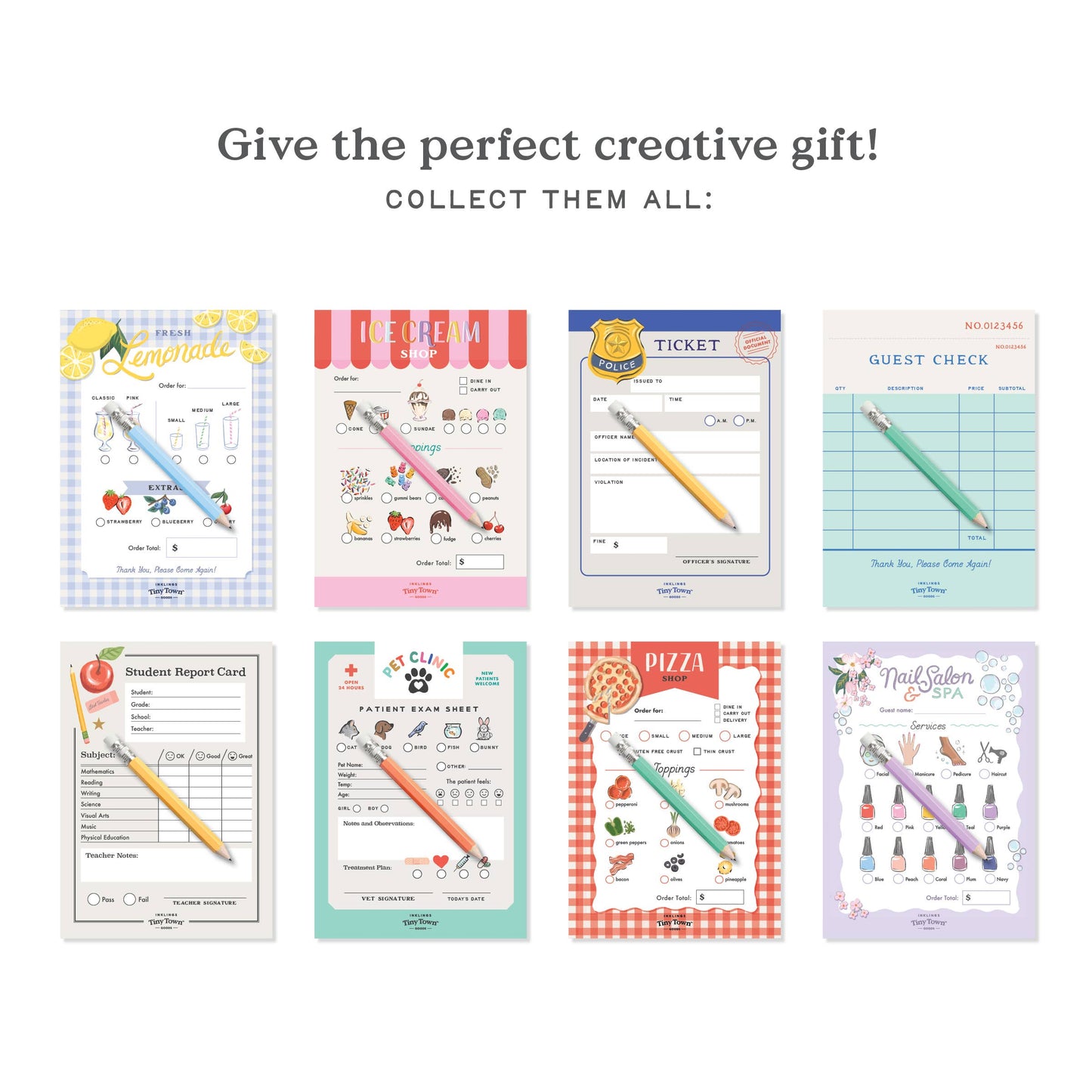 Pretend Play Notepad - Report Card