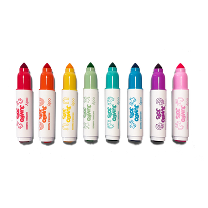 Jumbo Jots Dual Tip Unicorn Markers - Set of 8