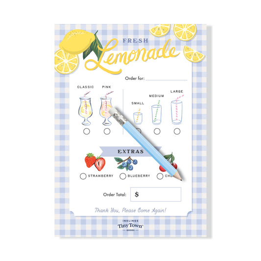 Pretend Play Notepad - Lemonade Stand