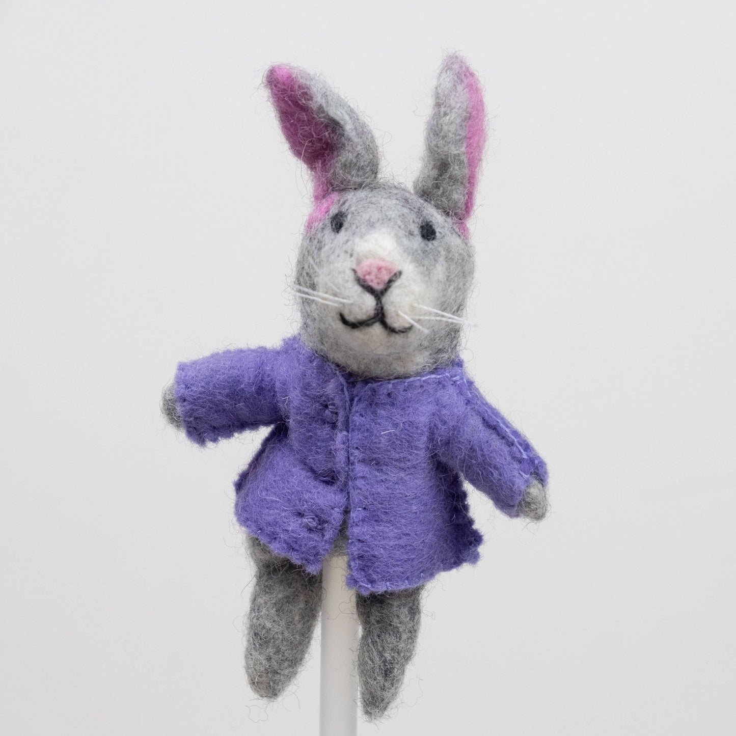 Felt Finger Puppet - Clothed Rabbit