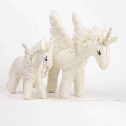 Felt Unicorn - Small White