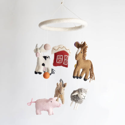 Baby Mobile - Farm/Red Barn