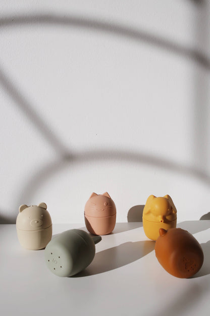 Animal Mold Free Silicone Bath Toy Set 