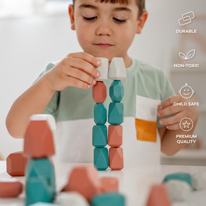 Stacking Blocks for Toddlers by Comfy Cubs