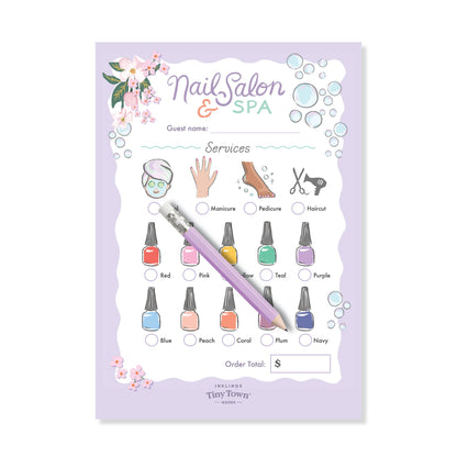 Pretend Play Notepad - Nail Salon & Spa