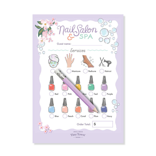 Pretend Play Notepad - Nail Salon & Spa