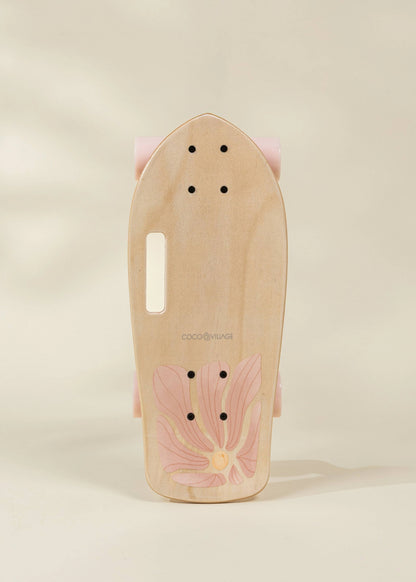 Kids’ Wooden Skateboard with Handle – Bloom