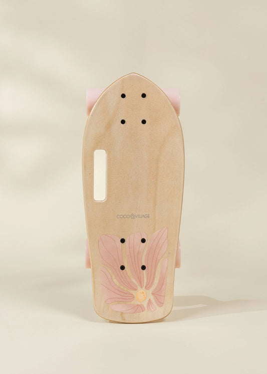 Kids’ Wooden Skateboard with Handle – Bloom