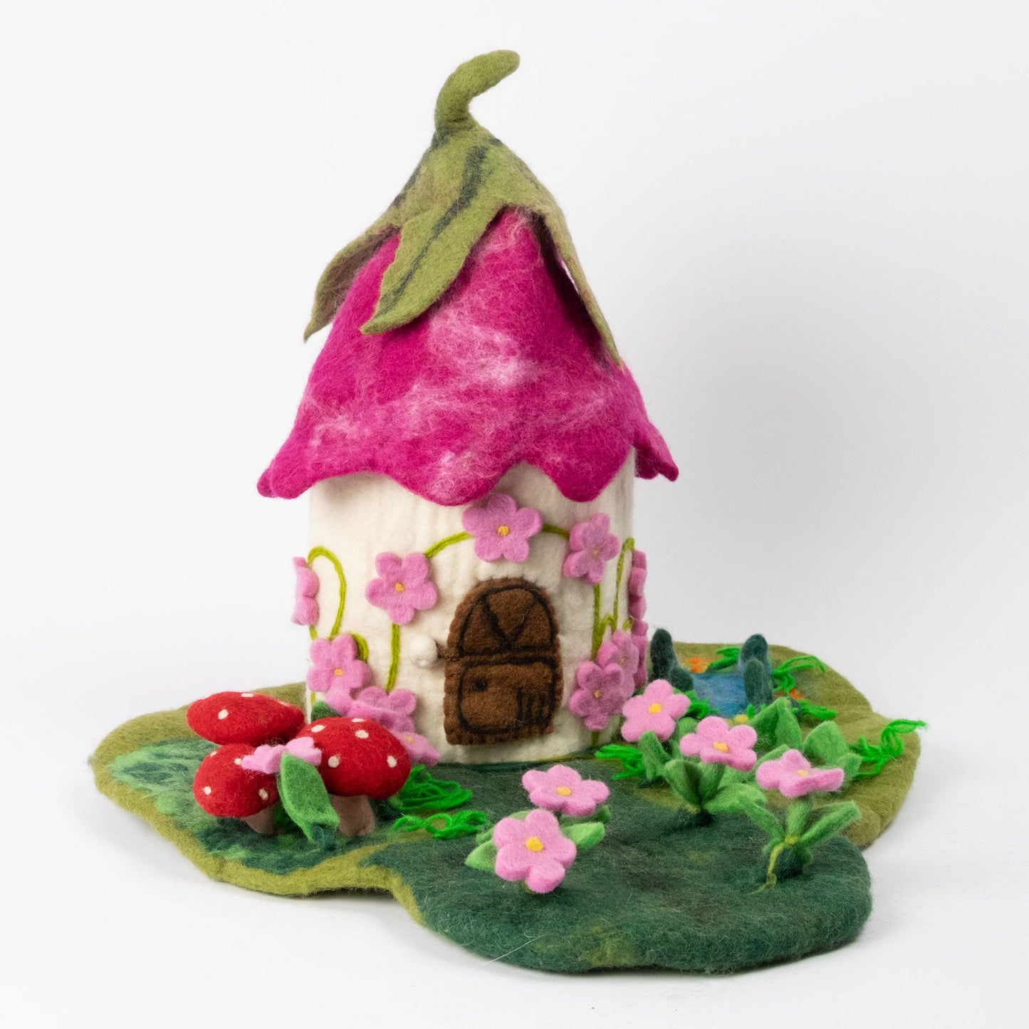 Felt House - Pink Fairy Cottage