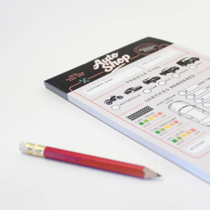 Pretend Play Notepad - Auto Shop