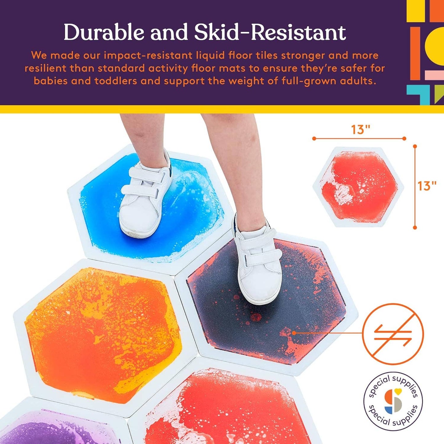 Hexagon Floor Liquid Tiles