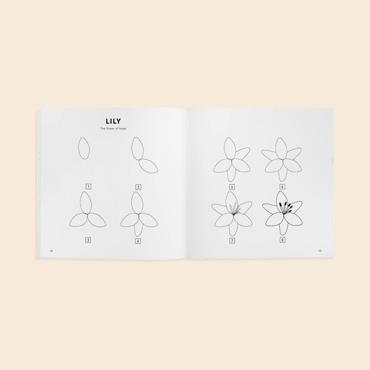 Modern Flowers: A How to Draw Art Book for Kids