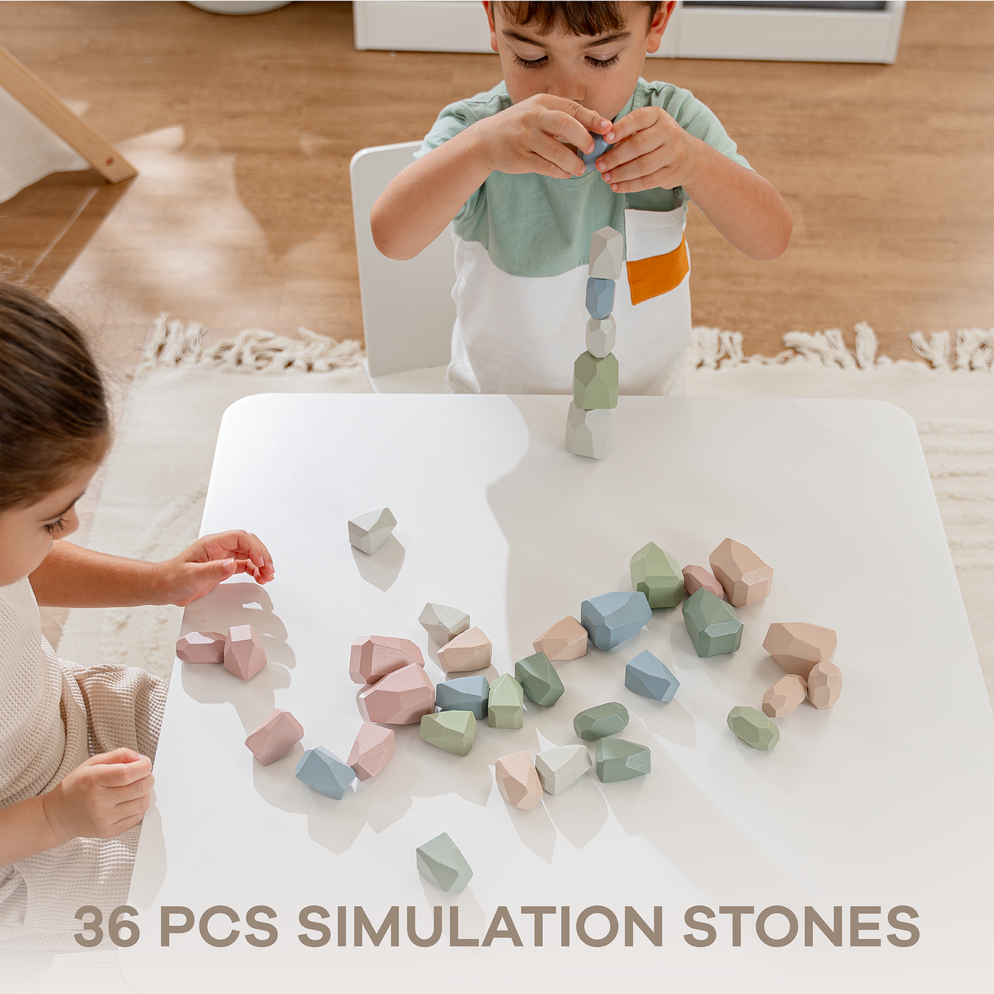 Stacking Blocks for Toddlers by Comfy Cubs