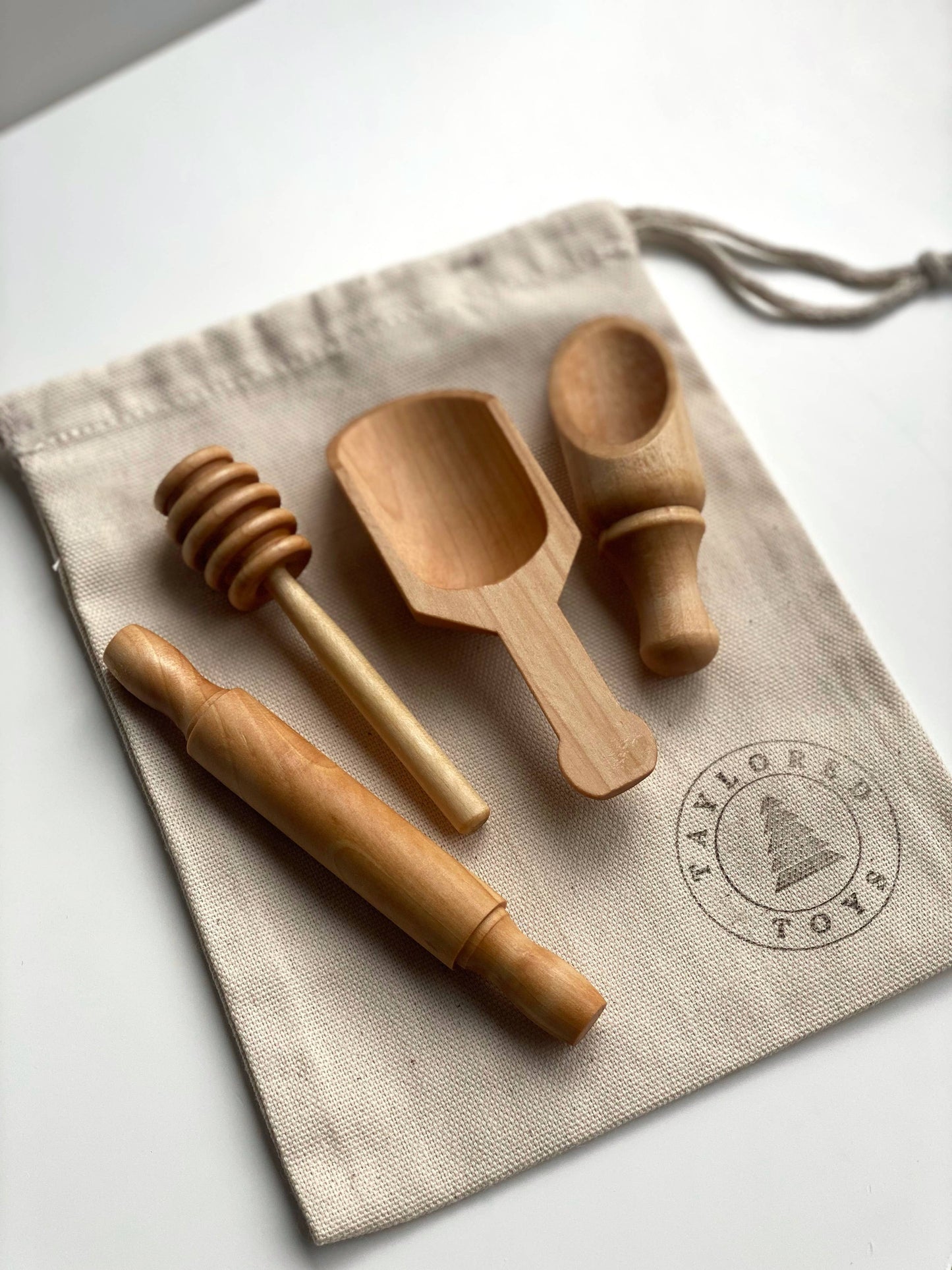 Montessori Wooden Sensory Bin Tool Kit - MINI