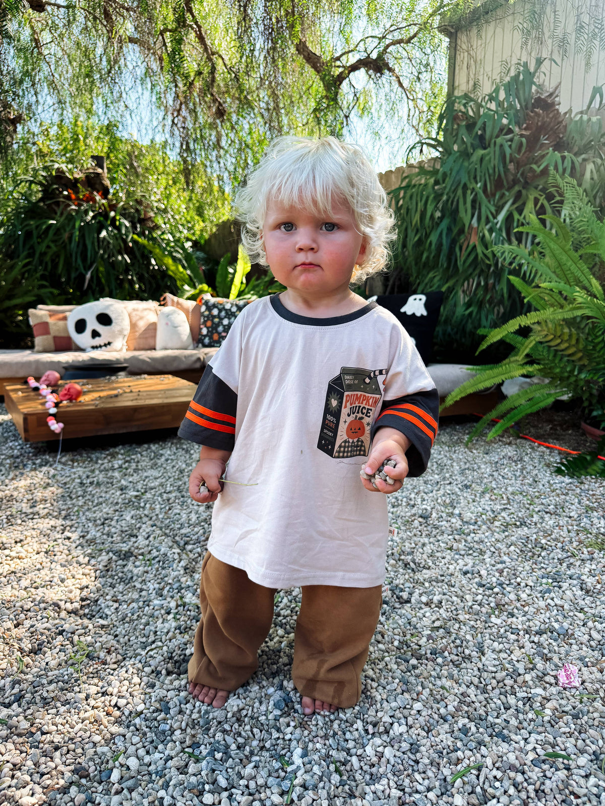 SPOOKY JUICE BOX Oversized Kids Tee