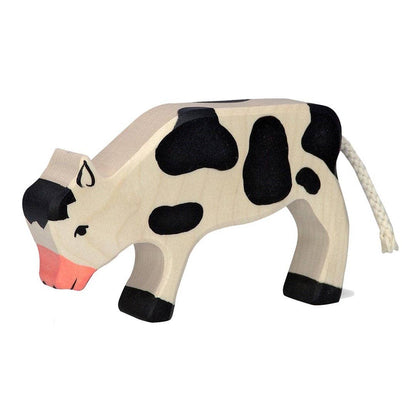 Calf, grazing, black