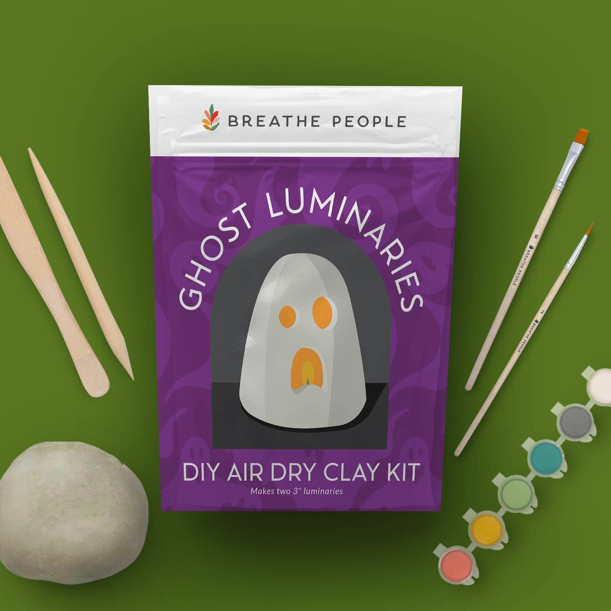DIY Ghost Luminary – Air-Dry Clay Kit