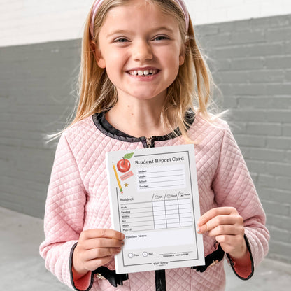 Pretend Play Notepad - Report Card