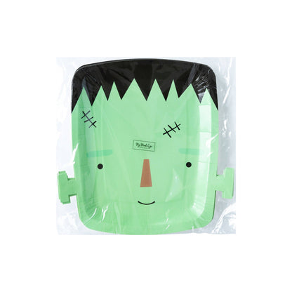 Frankenstein Shaped Paper Plate