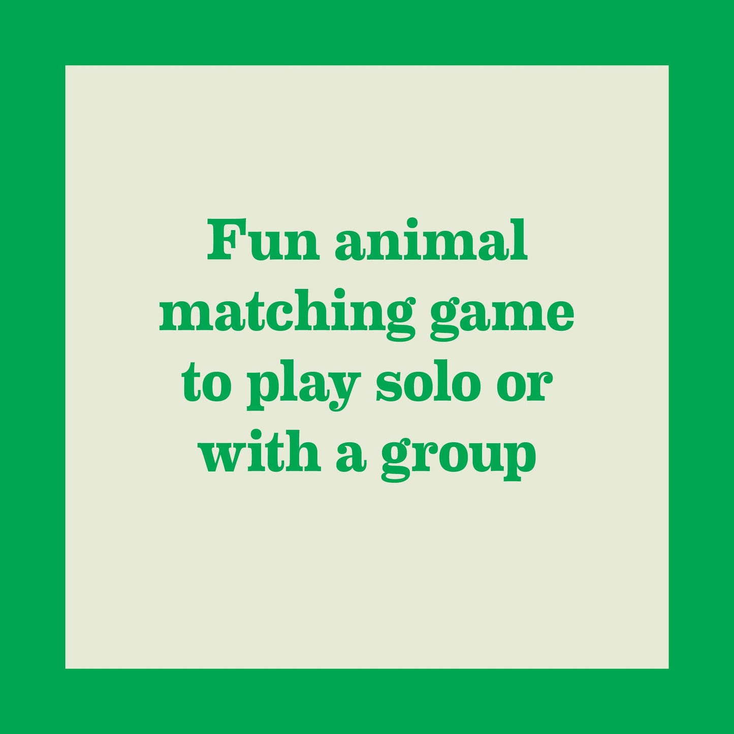 Wildlife Memory Game