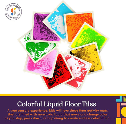 Square Floor Liquid Tiles for Kids