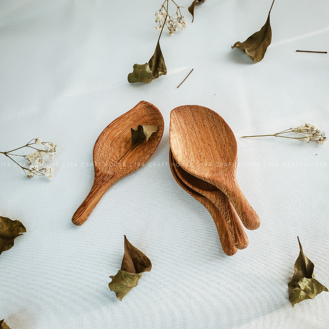 Wooden Leaf Spoon
