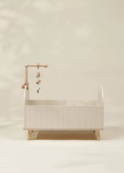 Wooden Dolls’ Crib & Accessories