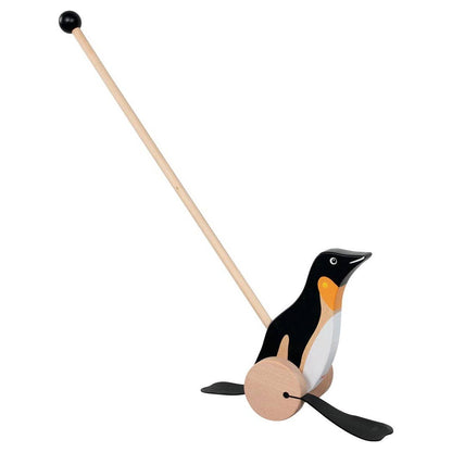 Penguin Wooden Push Toy