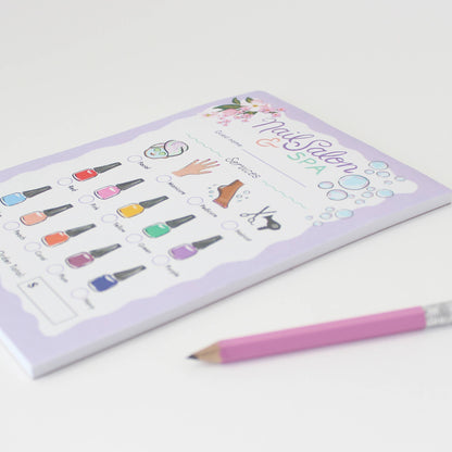 Pretend Play Notepad - Nail Salon & Spa