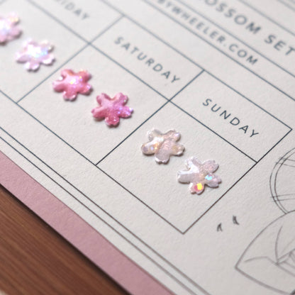 Cherry Blossom Stick-On Earring Set