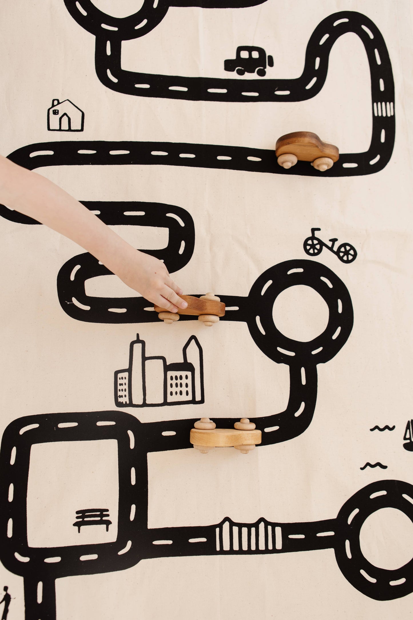 Canvas Floor Mat | Play Mat for Kids | Roll-Up Toy Mat