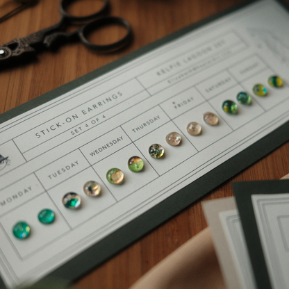 Kelpie's Lagoon Stick-On Earring Set