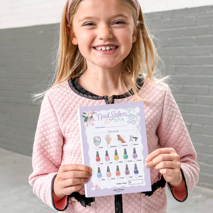 Pretend Play Notepad - Nail Salon & Spa