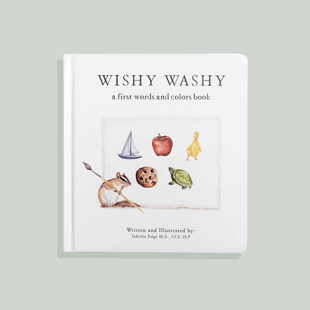 Wishy Washy: A Board Book of First Words and Colors (Easter)