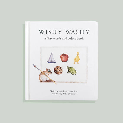 Wishy Washy: A Board Book of First Words and Colors (Easter)