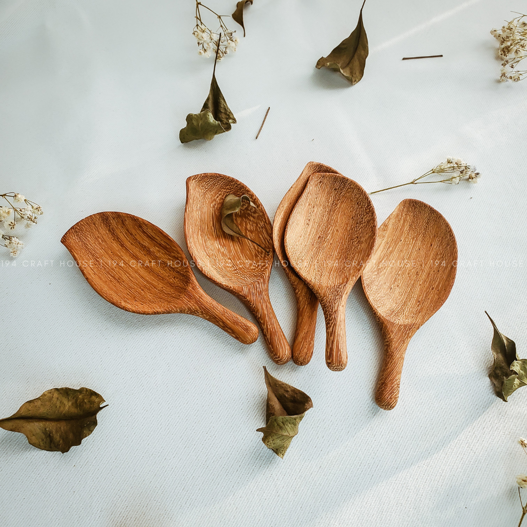 Wooden Leaf Spoon