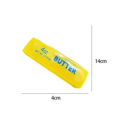 Yellow Vaseline Butter Stick 12pcs Stress Relief Ball Creamy Soft Squishy Slow Rising Squeeze Toy Kawaii Fidget Sensory Toy