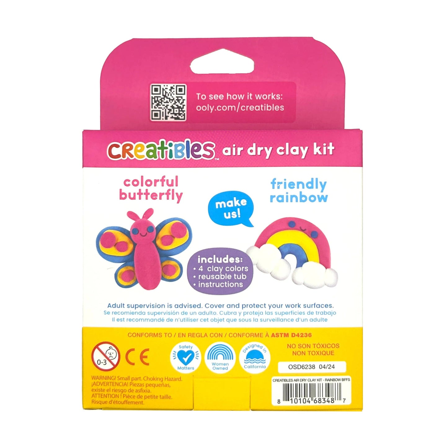 Creatibles: Air Dry Clay Kit - Rainbow BFFs