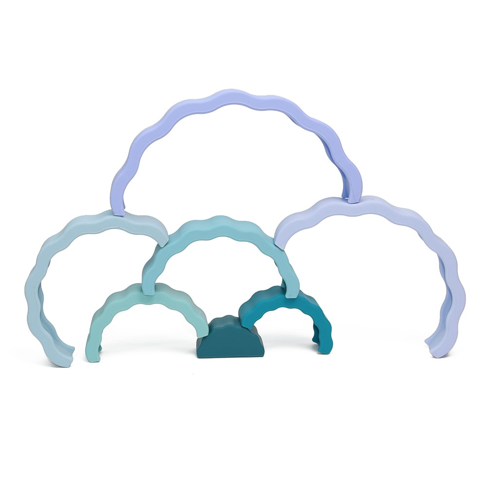 Montessori educational toy - Stackable rainbow